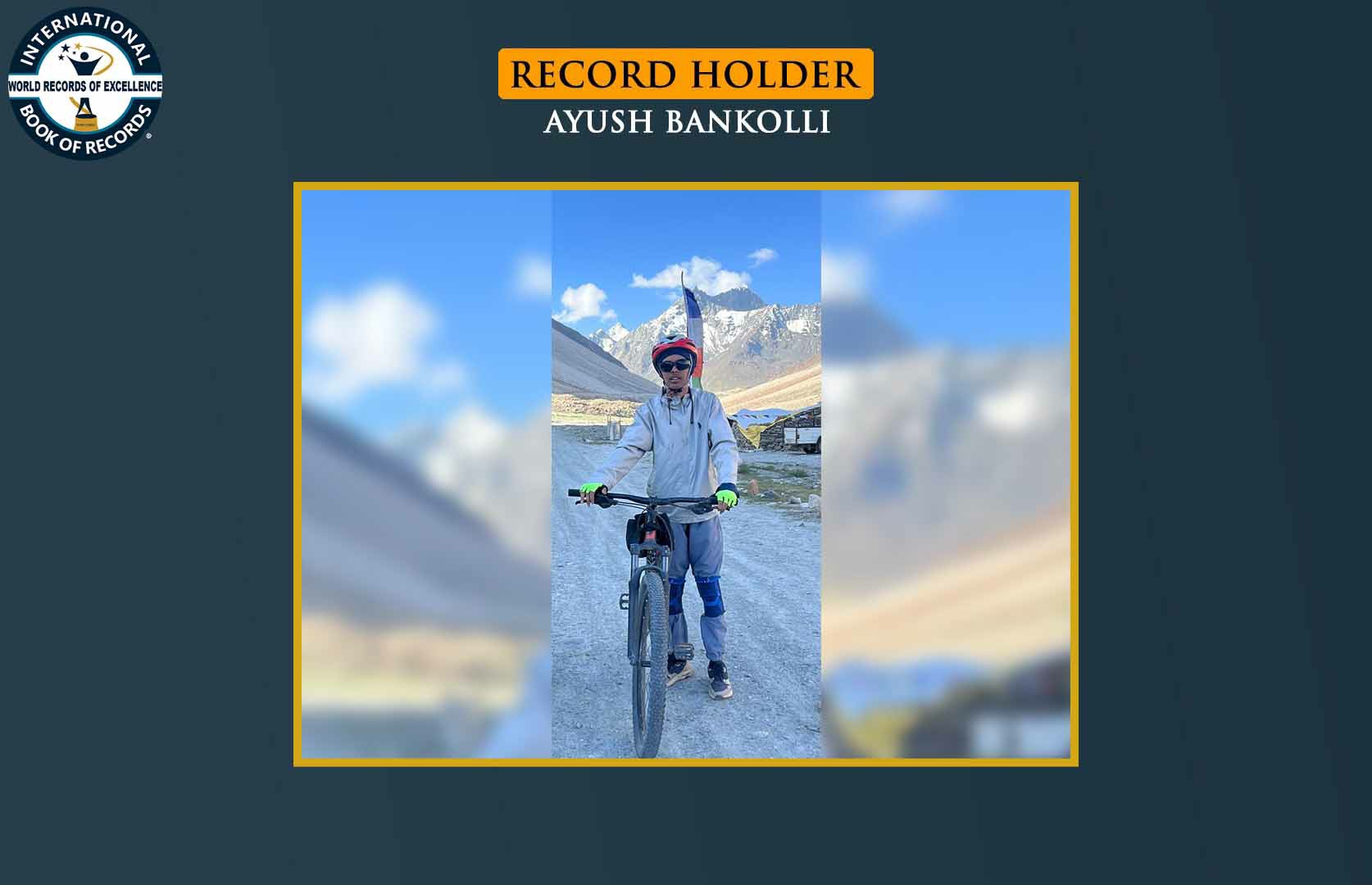 FASTEST TO TRAVEL FROM KARGIL TO DARCHA ON SCOTT MTB GEAR CYCLE (TEENAGER)