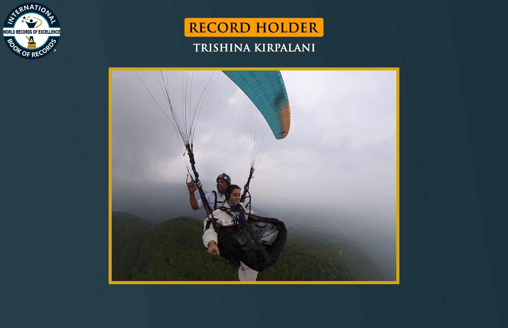 FEMALE DJ PLAYED A LIVE SET WHILE PARAGLIDING FROM HIGHEST ALTITUDE