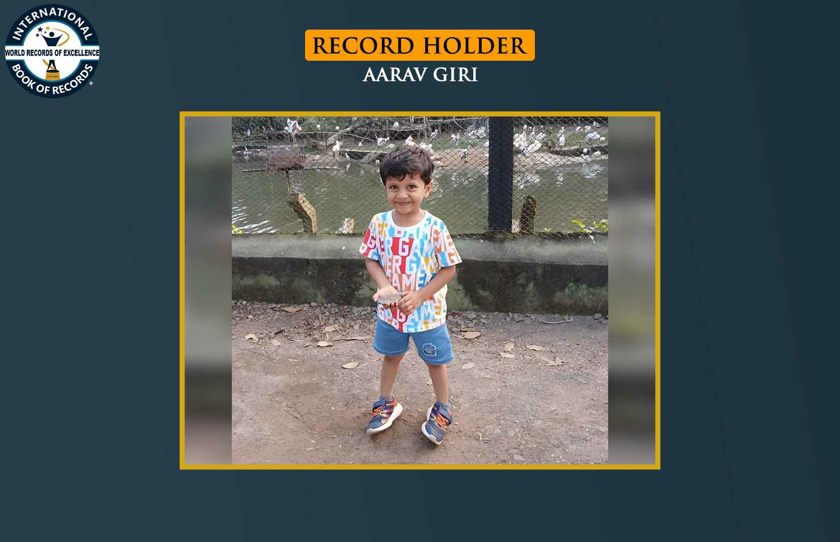 YOUNGEST TO RECITE MAXIMUM SANSKRIT SHLOKAS IN ONE MINUTE