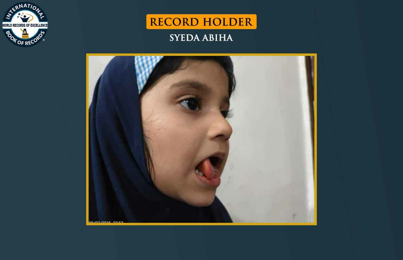 LONGEST TIME TO HOLD TONGUE VERTICALLY (PRESCHOOLER)