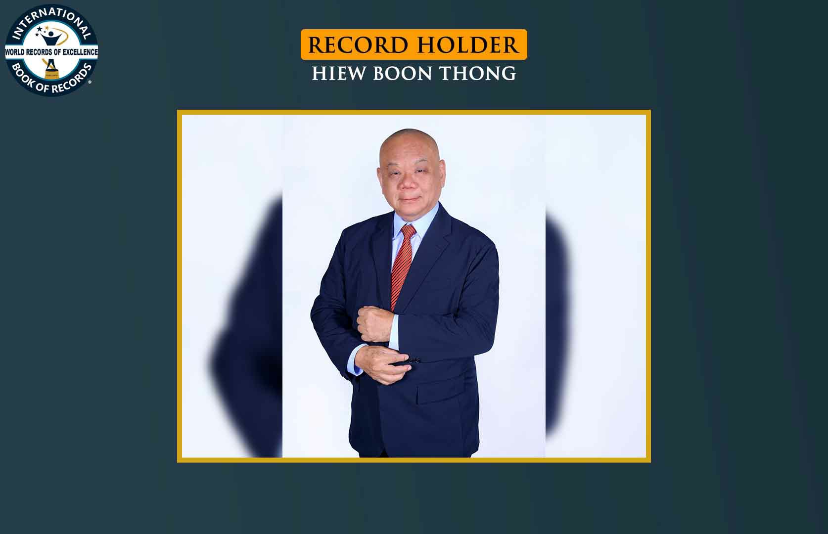 MAXIMUM CONSECUTIVE DOCTORATE DEGREES HOLDER (MALE)