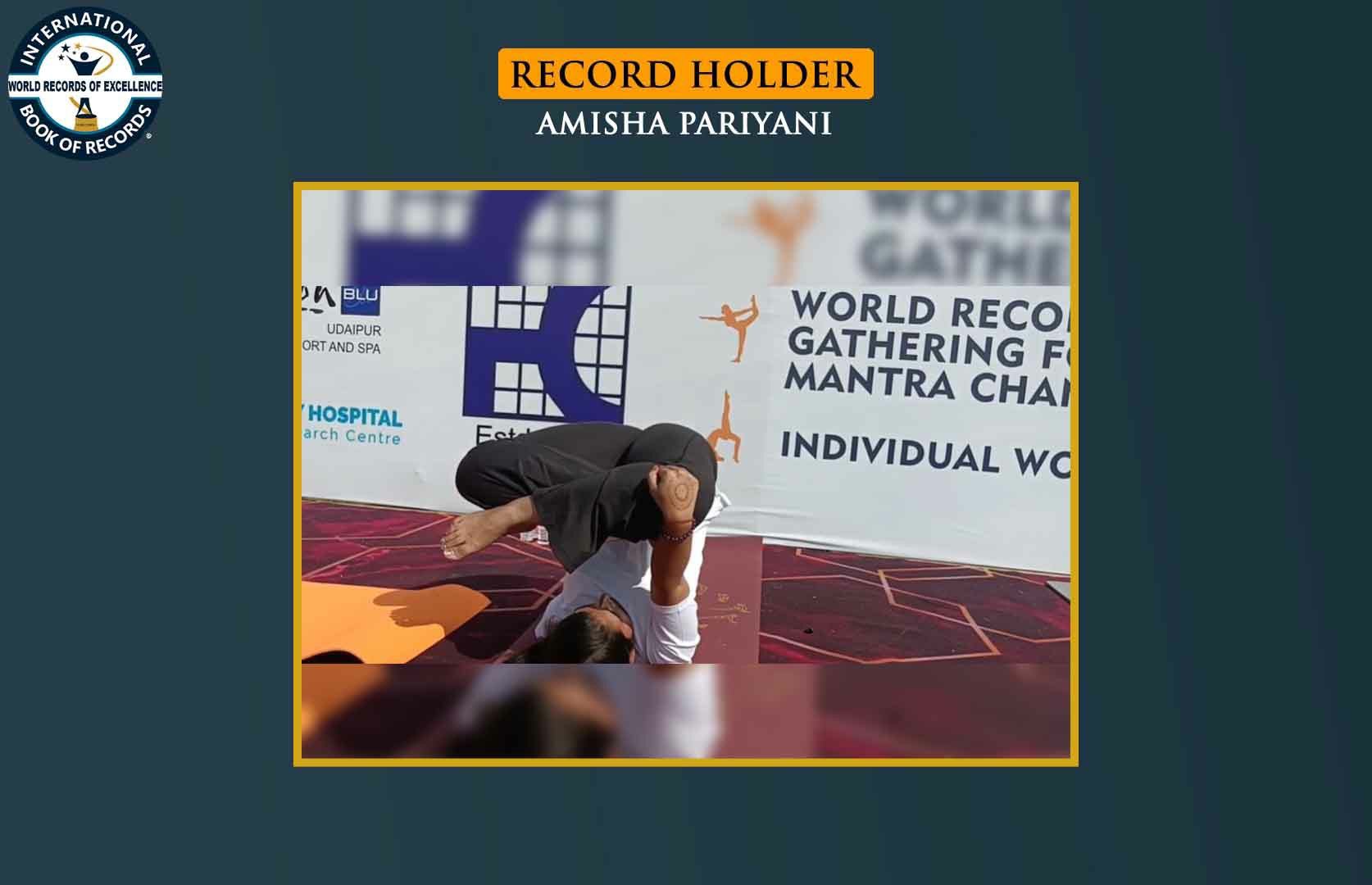LONGEST TIME TO HOLD URDHVA PADA PADMA SARVANGASANA
