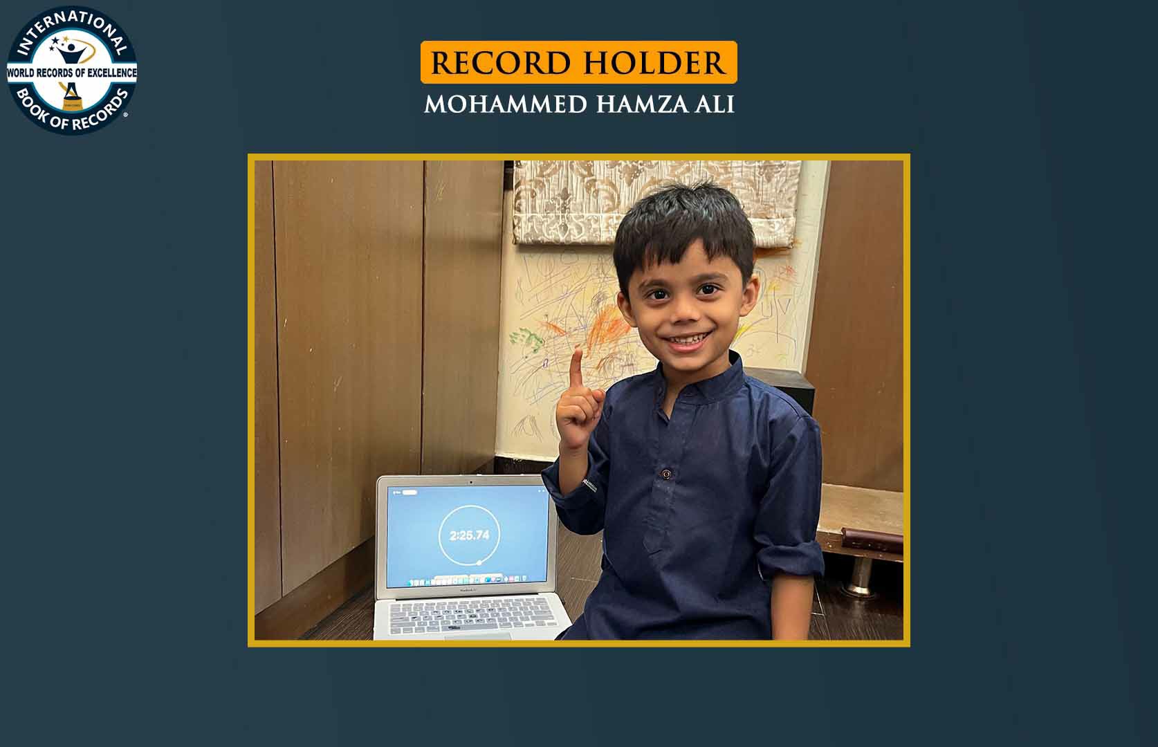 YOUNGEST BOY TO IDENTIFY NATIONAL FLAGS OF ALL COUNTRIES AND RECITE THEIR NAMES IN A SHORT TIME