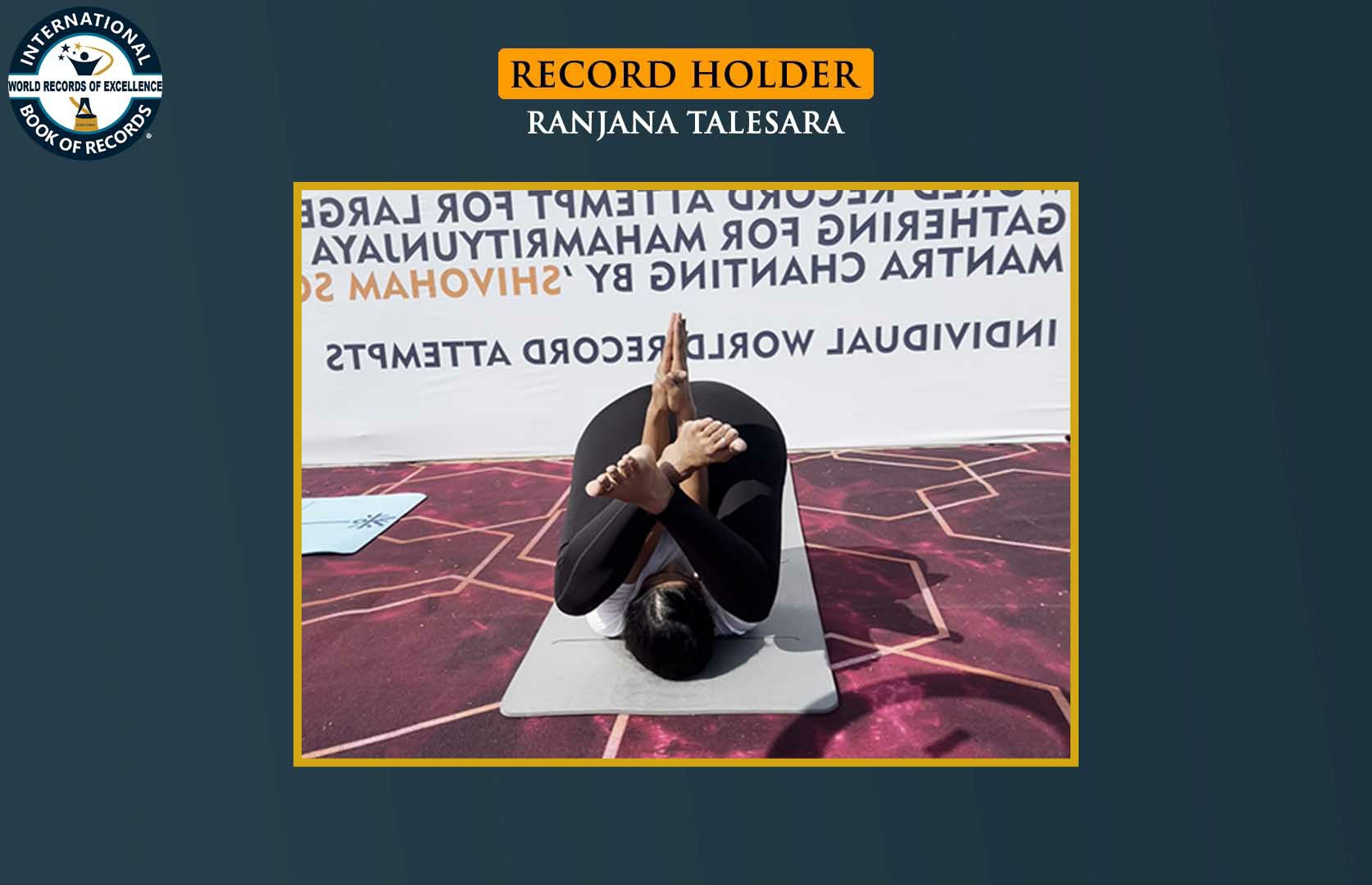 LONGEST TIME TO HOLD KARNAPIDASANA