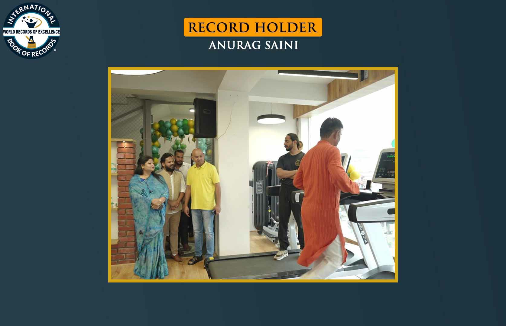 MAXIMUM DISTANCE COVERED ON A TREADMILL IN 6 HOURS IN AN INDIAN TRADITIONAL ATTIRE