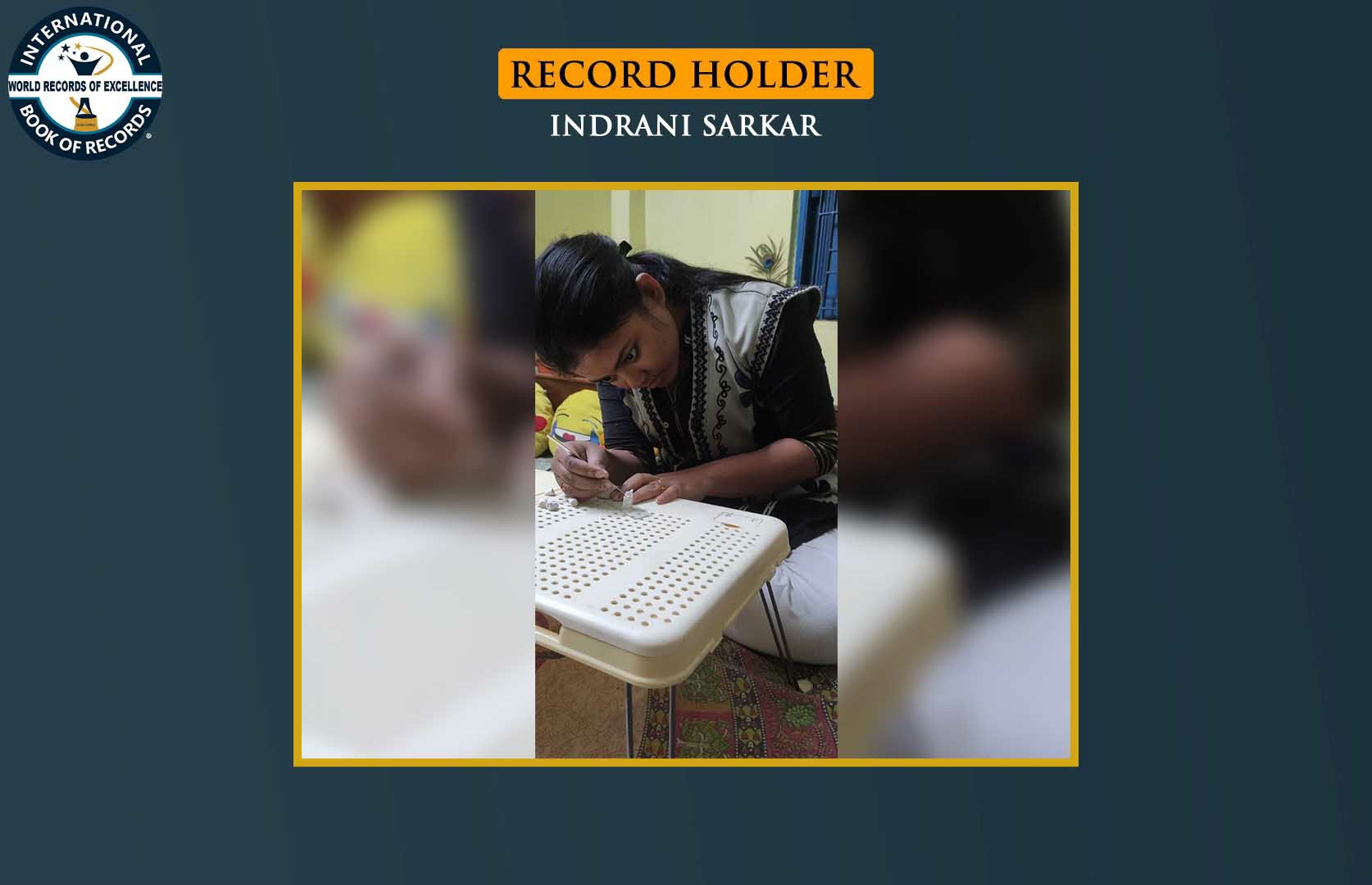 YOUNGEST TO CARVE SEVEN WONDERS OF THE WORLD ON CHALK