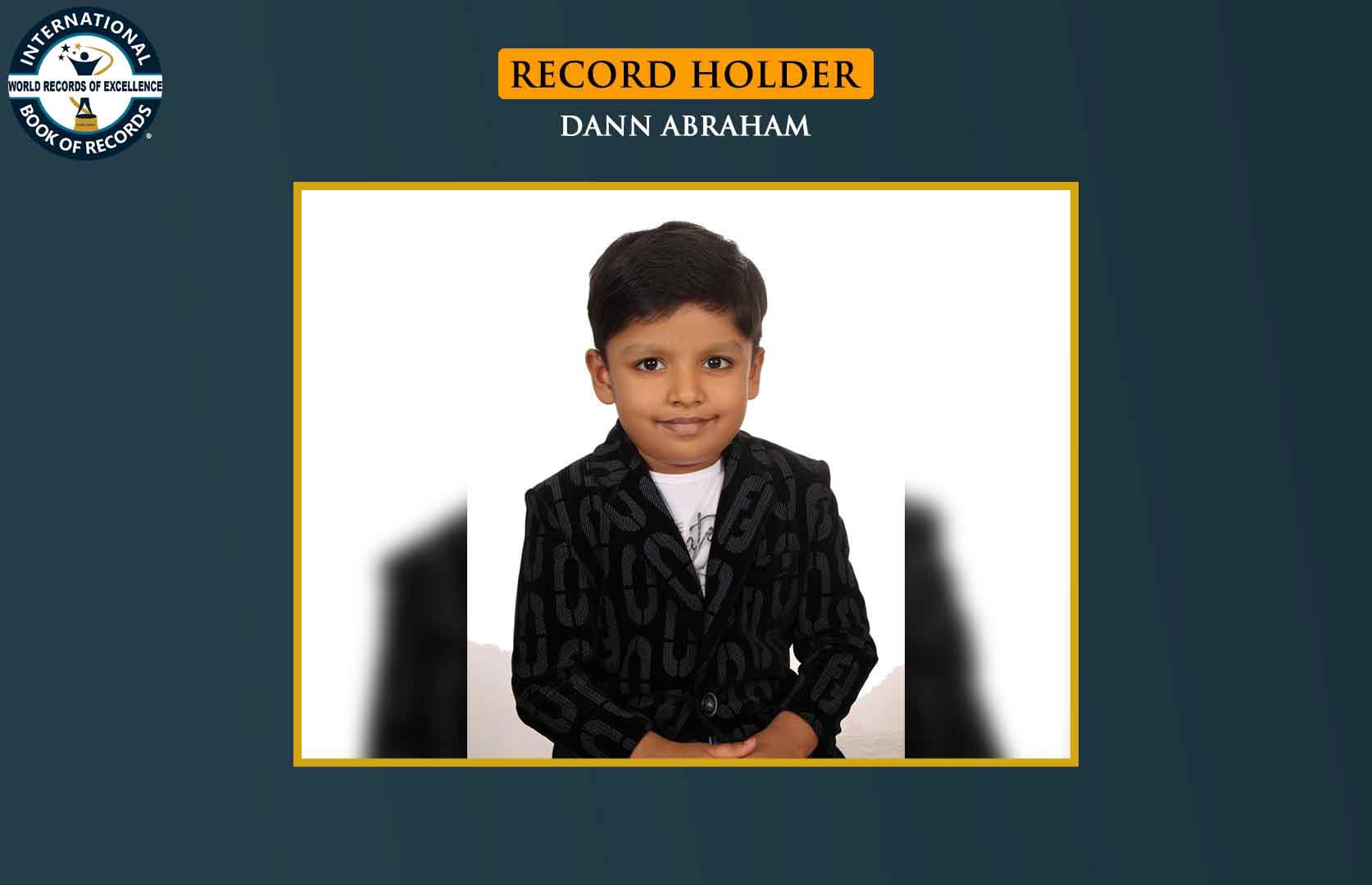 YOUNGEST TO IDENTIFY NATIONAL FLAGS OF ALL COUNTRIES AND RECITE THEIR NAMES