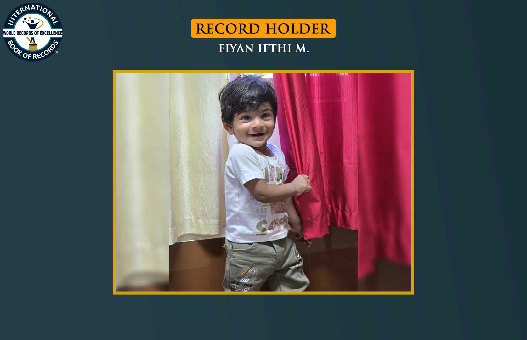 LONGEST TIME TO HOLD 1 KG DUMBBELLS IN EACH HAND (TODDLER)