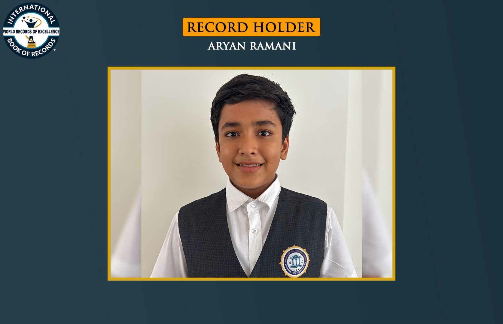 FASTEST TO RECITE 20 SANSKRIT MANTRAS BY A TEENAGER