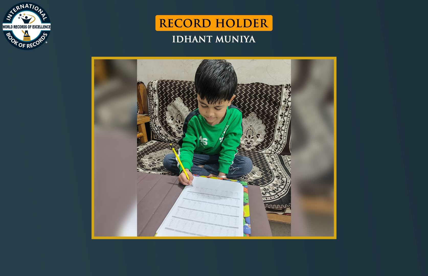 FASTEST TO SOLVE 50 ADDITION SUMS OF TWO DIGITS WITH FIVE ADDENDS (KID)