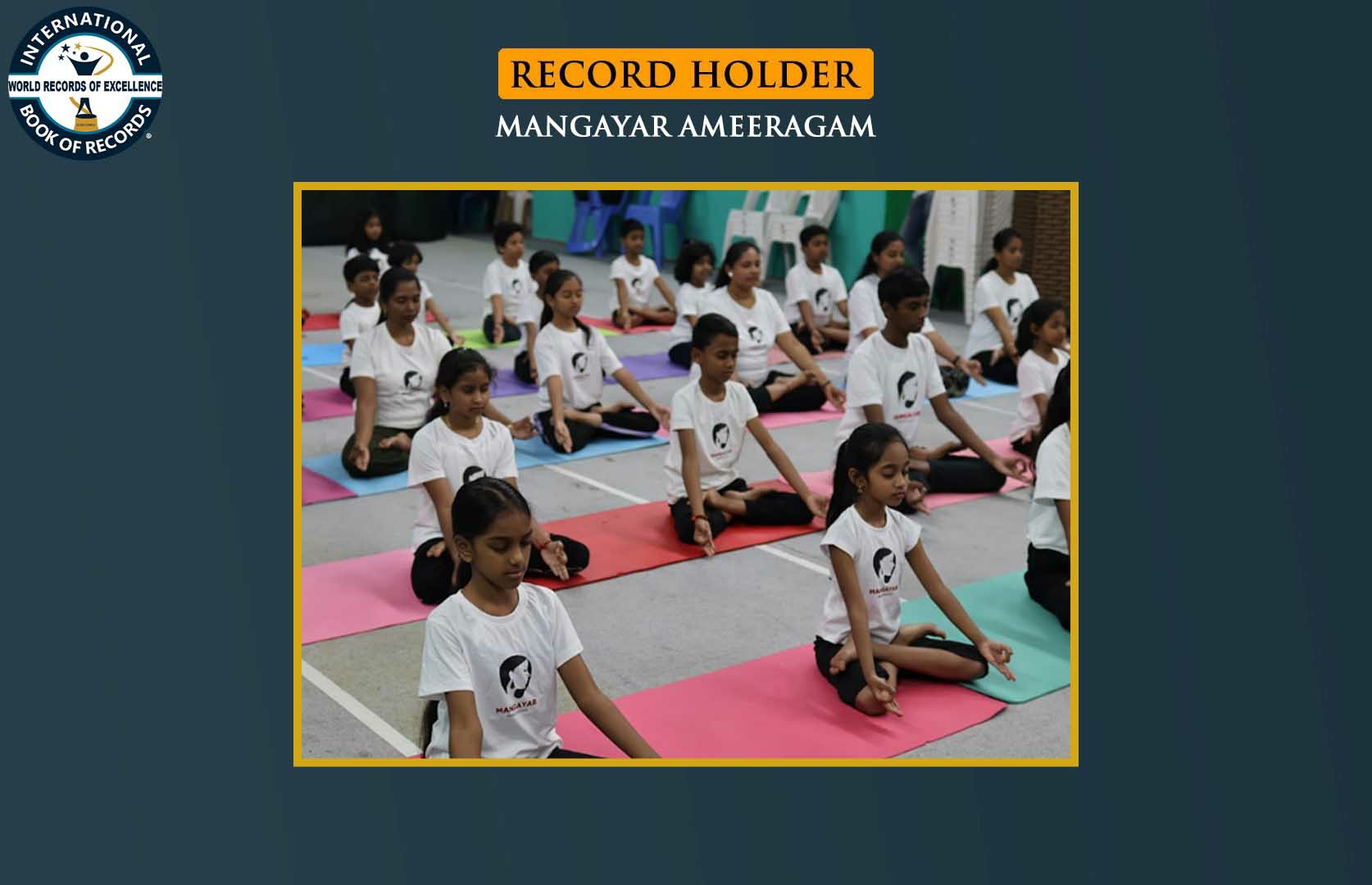 MAXIMUM STUDENTS HELD PADMASANA POSE FOR LONGEST TIME (GROUP)