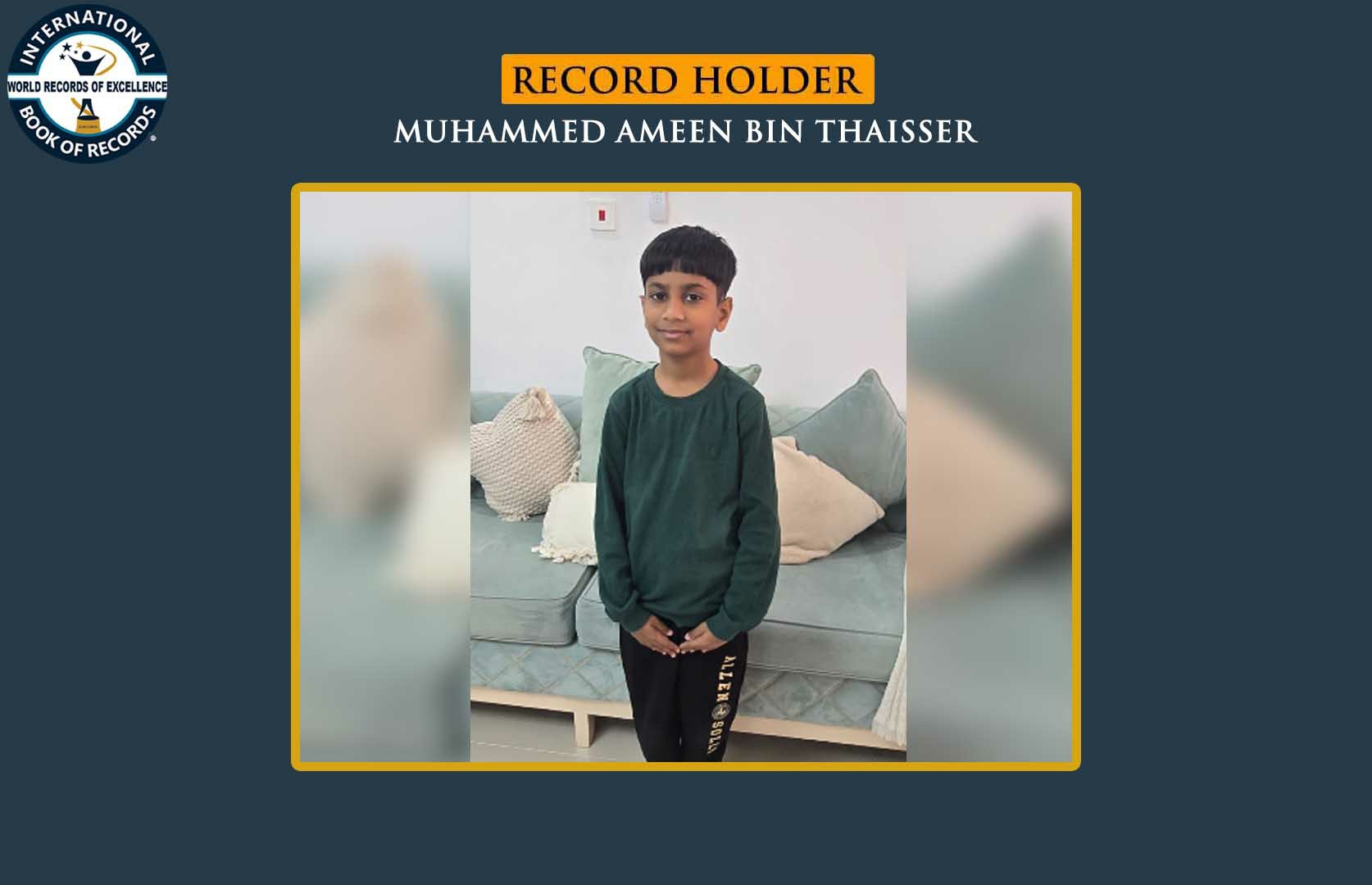 FASTEST TO RECITE 50 ASTRONAUTS’ NAMES ALONG WITH THEIR YEARS AND COUNTRIES IN CHRONOLOGICAL ORDER (PRE-TEEN)