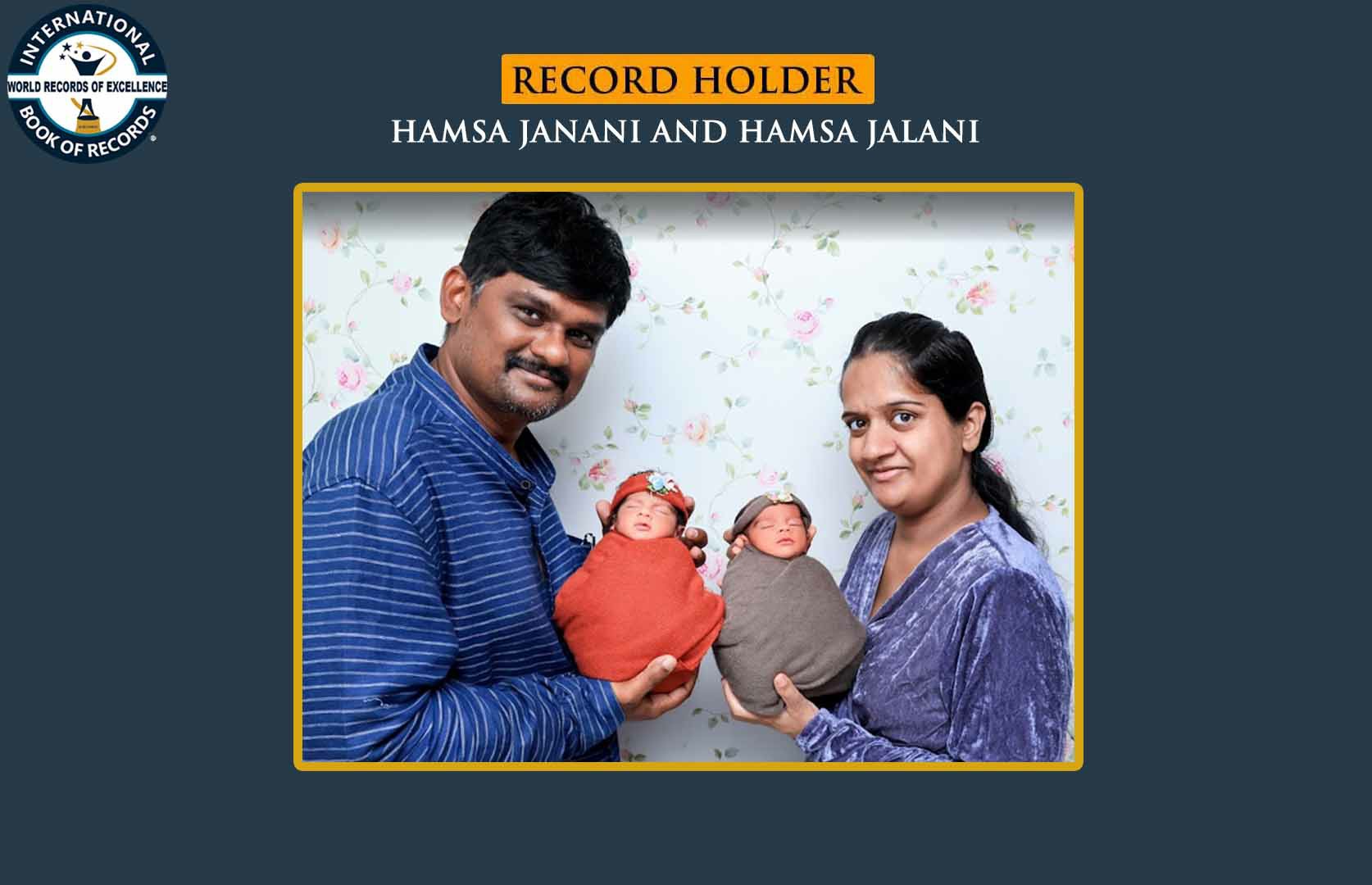 MOST INDIAN GOVERNMENT DOCUMENTS ACHIEVED BY A TWIN DUO (INFANT)