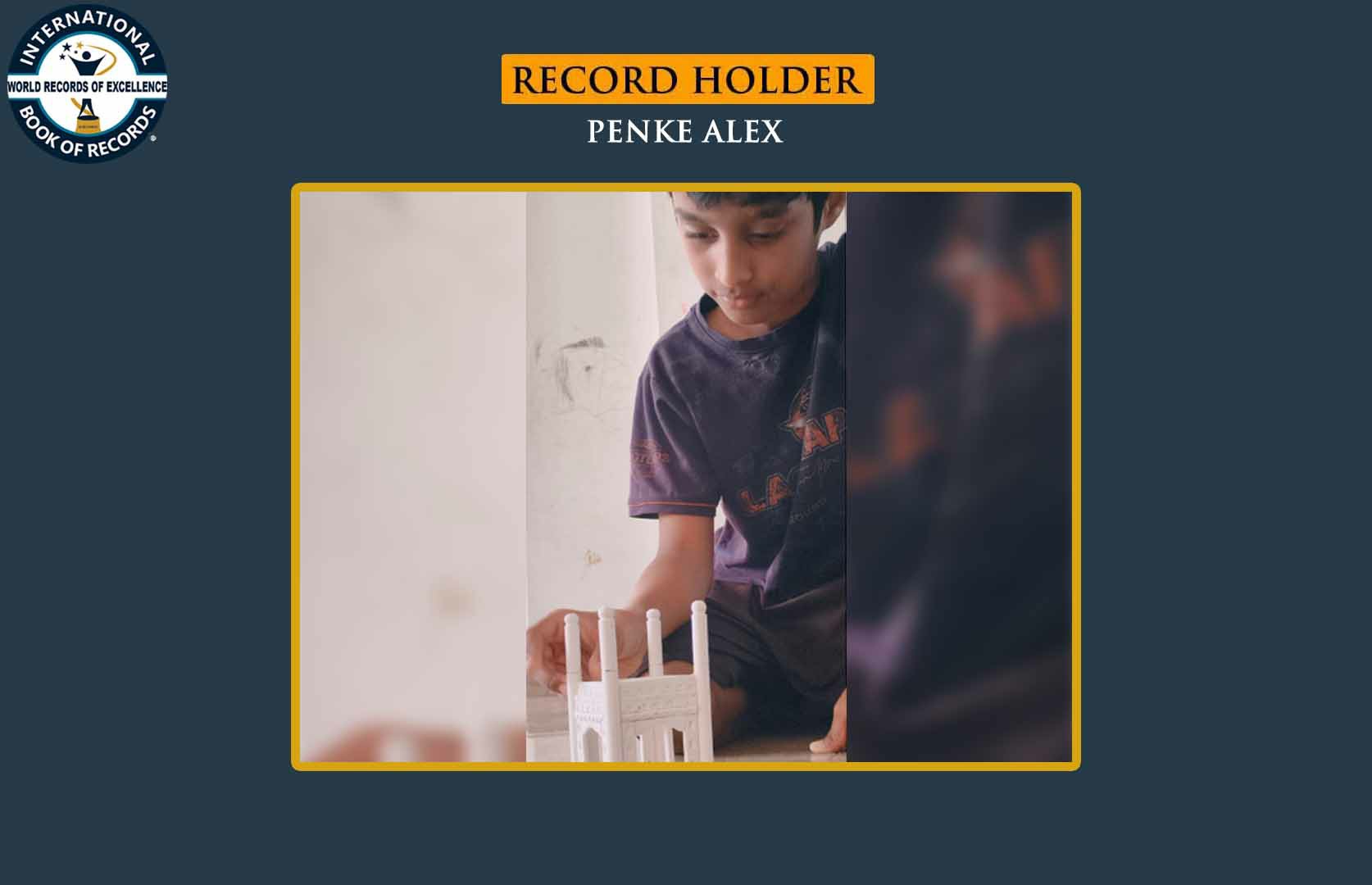 SMALLEST CHARMINAR CARVED WITH CHALK PIECES (PRE-TEEN)