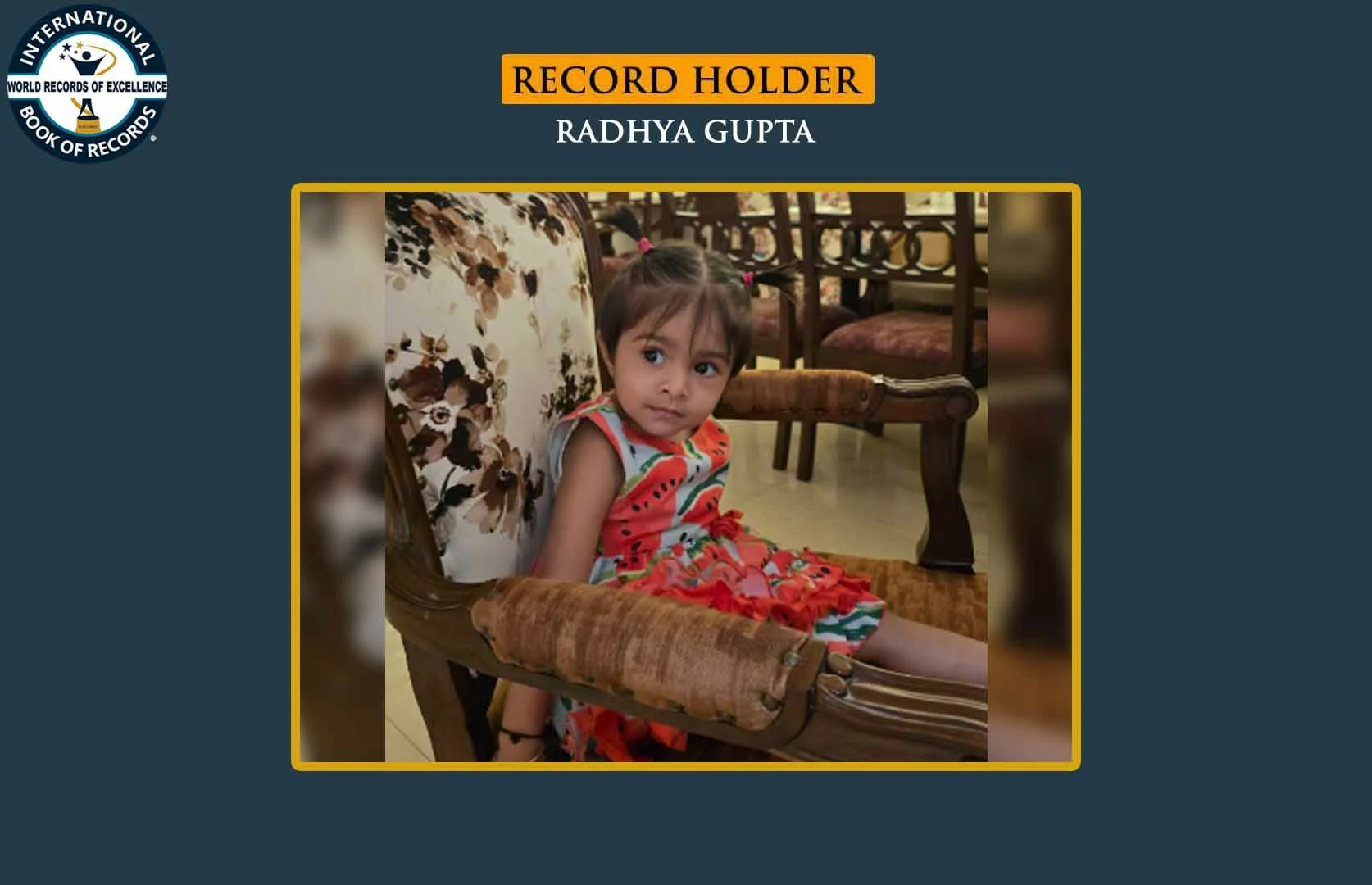 FASTEST TO IDENTIFY FLAGS OF 20 COUNTRIES THROUGH FLASHCARDS AND RECITE THEIR NAMES (TODDLER)