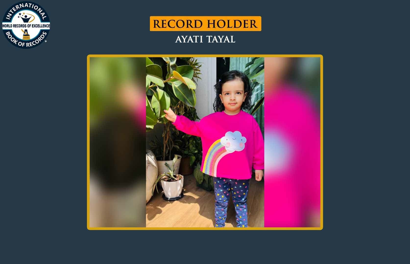 FASTEST TO IDENTIFY FLAGS OF ALL COUNTRIES ON SCREEN AND RECITE THEIR NAMES (TODDLER)