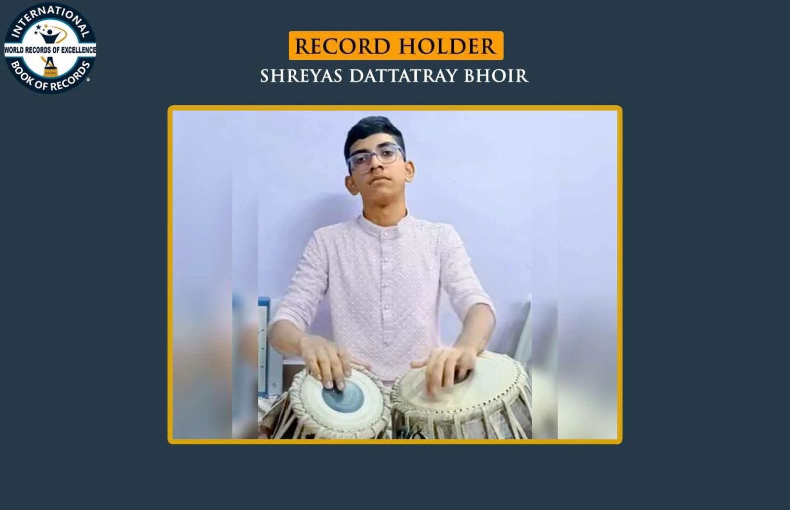 LONGEST TIME TO PLAY TABLA BY A TEENAGER