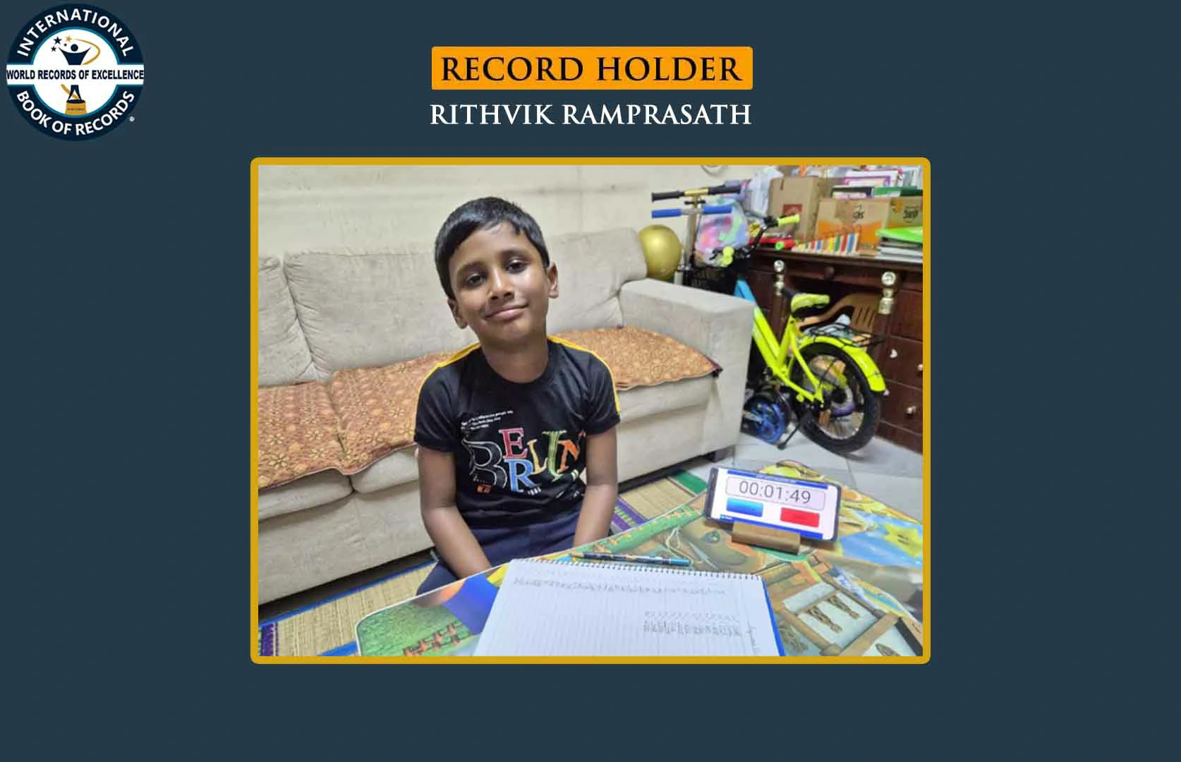 FASTEST TO WRITE ANSWERS OF 1 TO 25 CUBE NUMBERS (KID)