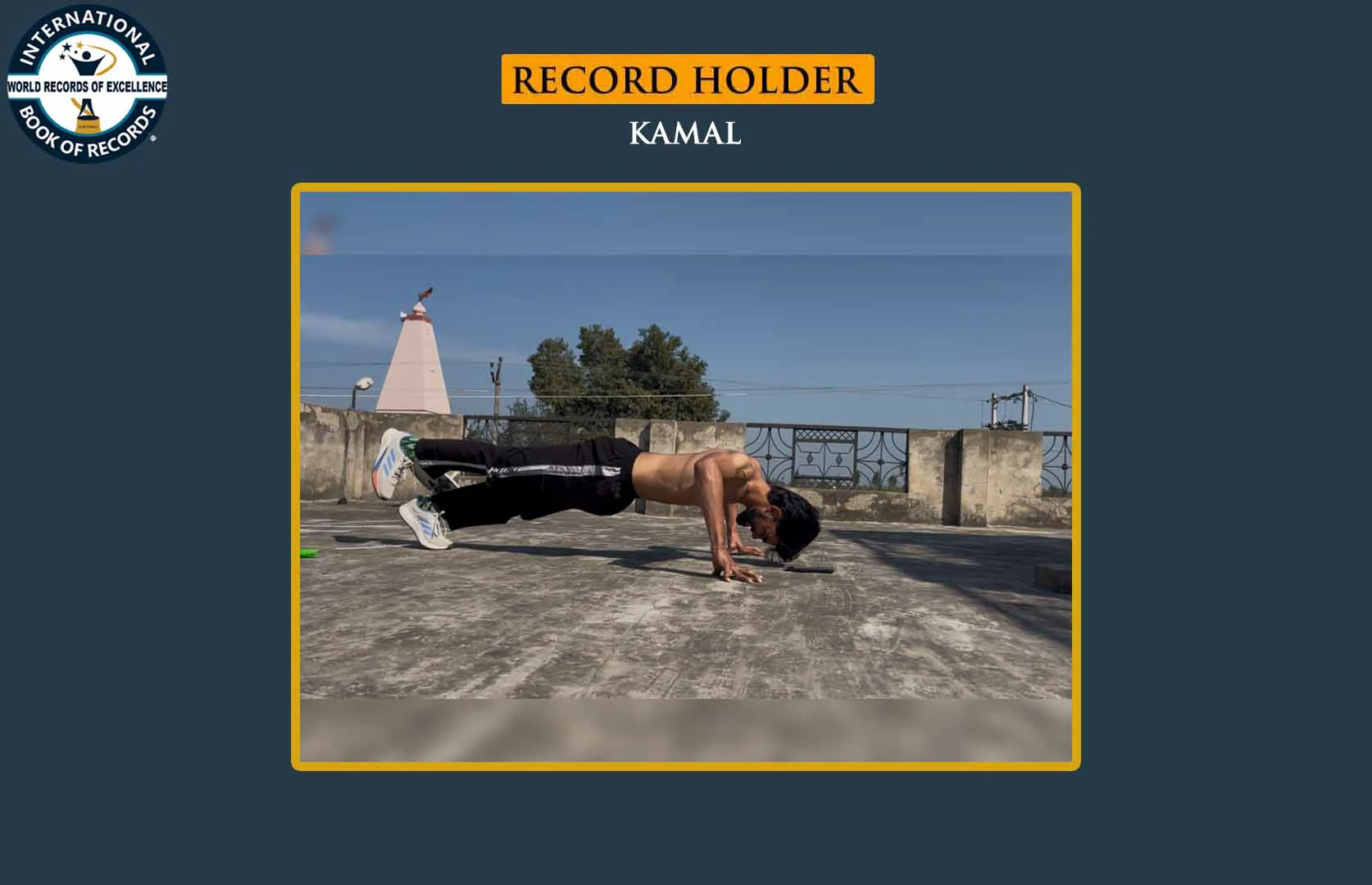 MOST FINGER -TIP PUSH-UPS PERFORMED WITH ONE LEG RAISED IN ONE MINUTE