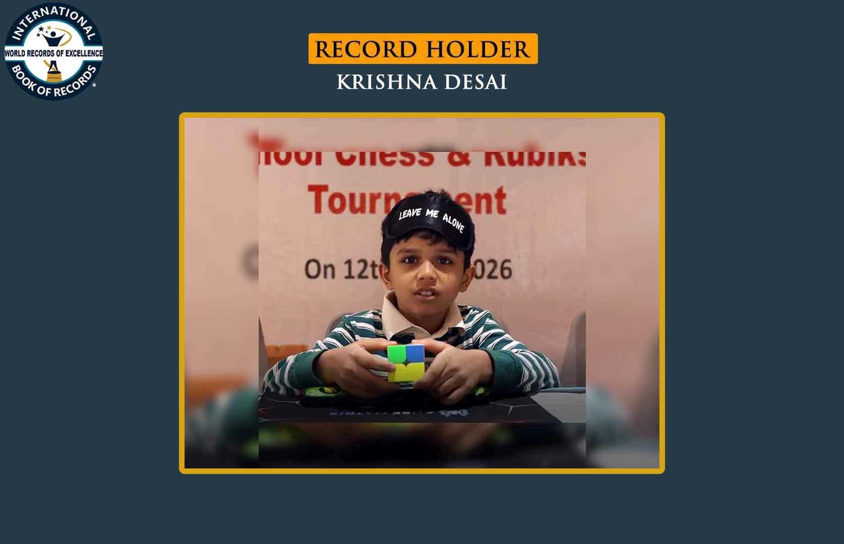 YOUNGEST TO SOLVE 2X2 RUBIK’S CUBE BLINDFOLDEDLY