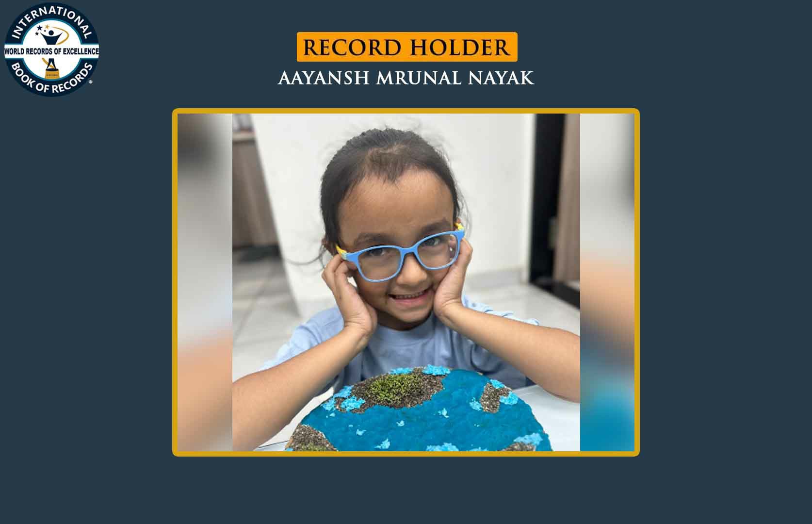 FASTEST TO IDENTIFY FLAGS OF ALL COUNTRIES AND RECITE THEIR CONTINENTS (PRESCHOOLER)