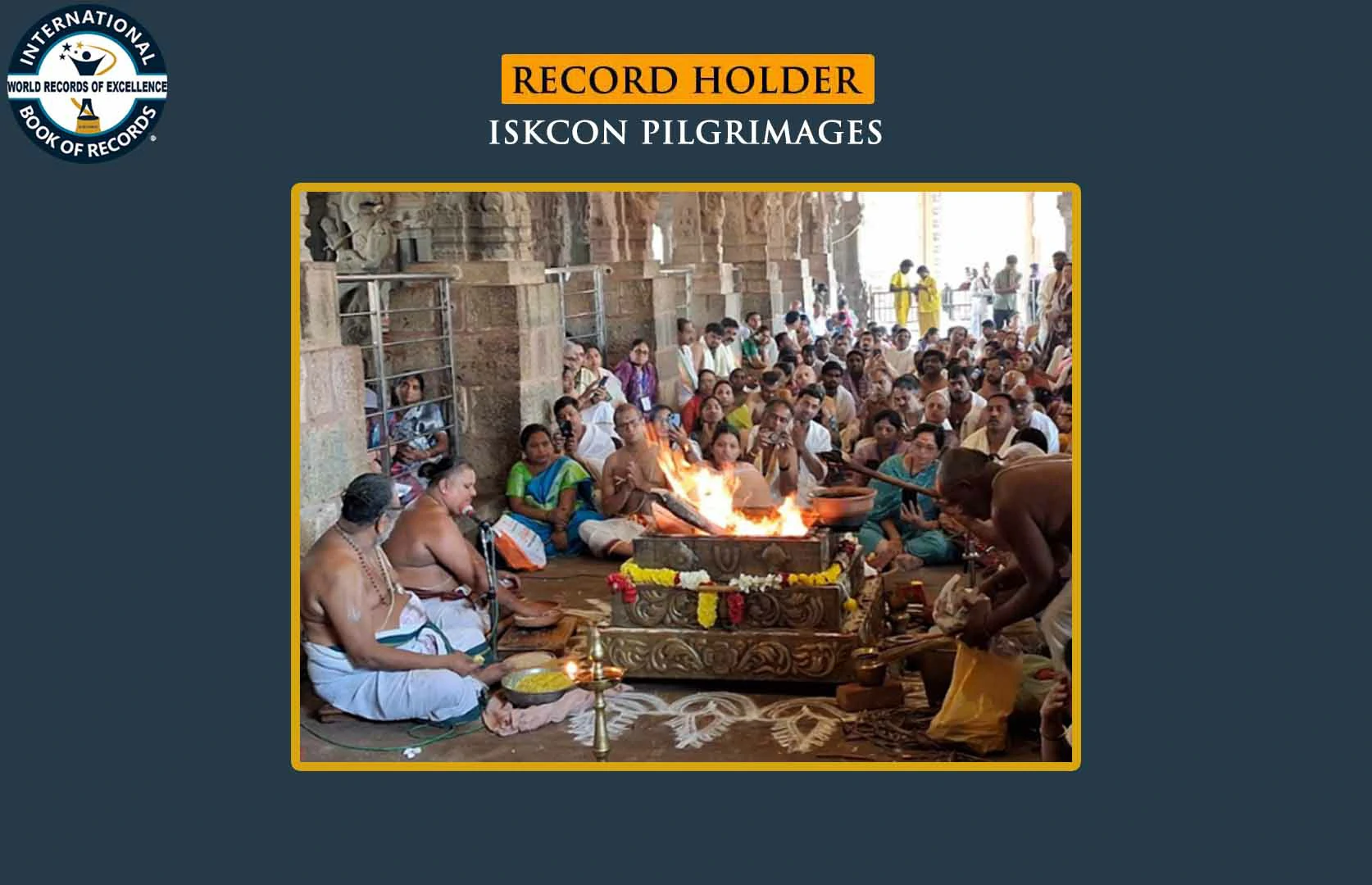 FASTEST TO VISIT 10 AVATAR TEMPLES OF LORD VISHNU BY MAXIMUM PEOPLE (GROUP)