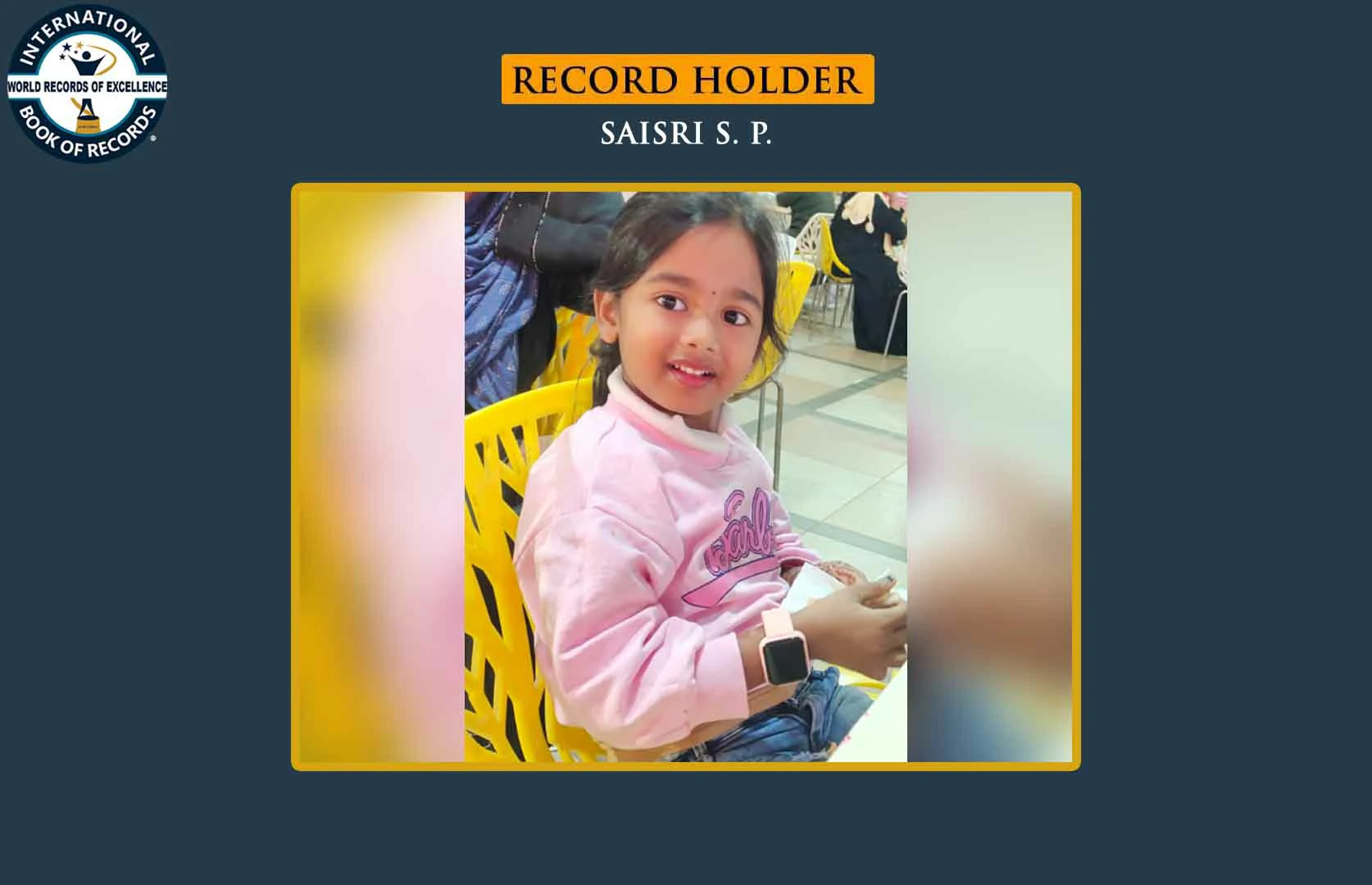 MOST NUMBER OF THIRUKKURALS RECITED IN ONE MINUTE (KID)