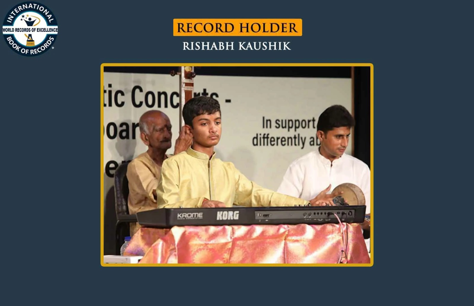 LONGEST DOUBLE-HEADER CONCERT FEATURING CARNATIC VOCAL AND KEYBOARD PERFORMANCES (TEENAGER)