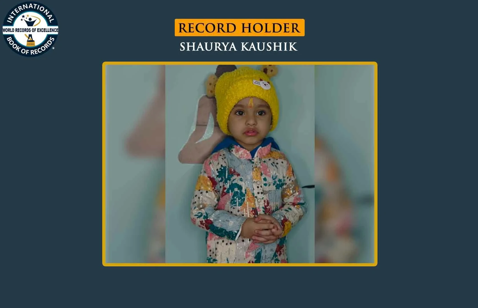 FASTEST TO RECITE 20 SANSKRIT SHLOKAS BY A PRESCHOOLER