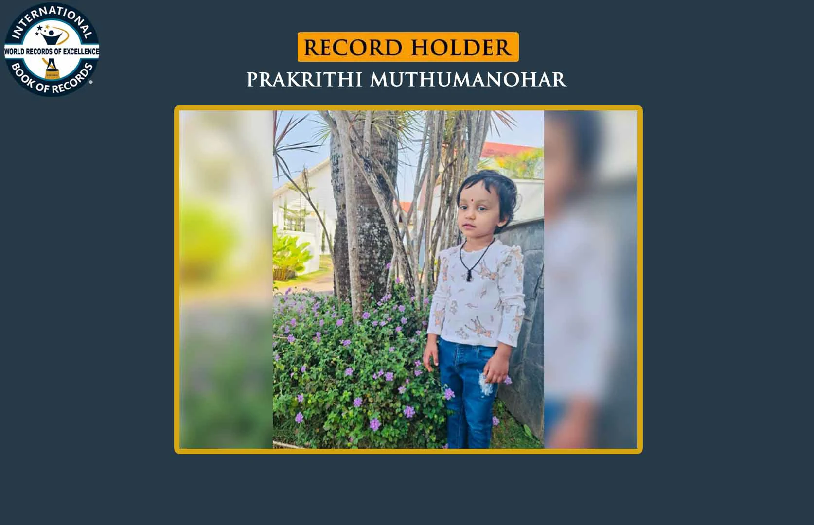 FASTEST TO IDENTIFY ENGLISH ALPHABETS AND RECITE FIVE PHONIC WORDS OF EACH ALPHABET (PRESCHOOLER)