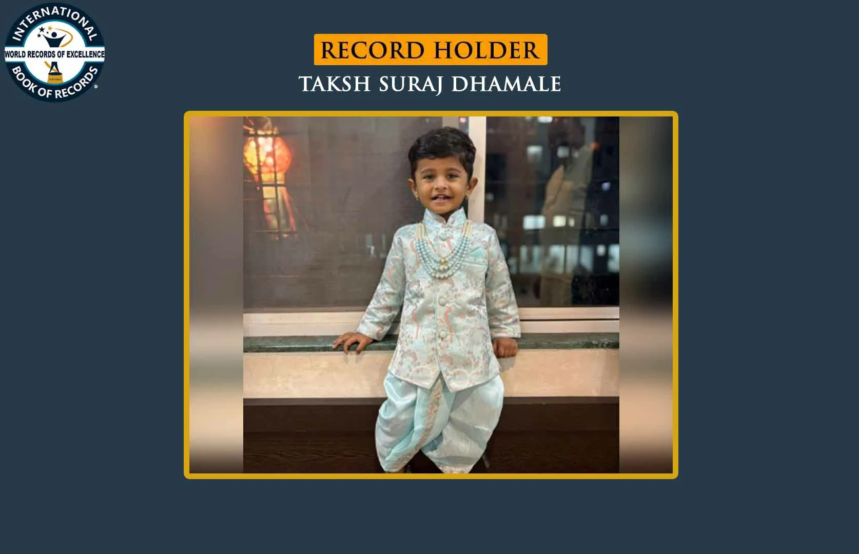 YOUNGEST TO RECITE MAXIMUM SANSKRIT SHLOKAS IN ONE MINUTE