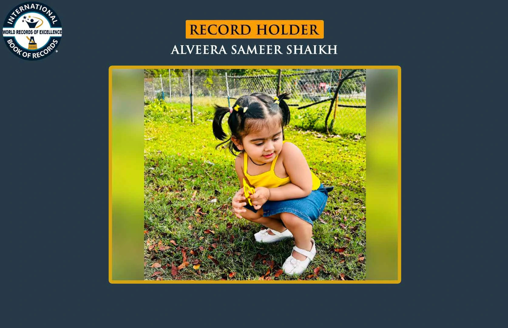 FASTEST TO RECITE DAYS OF THE WEEK BY A TODDLER