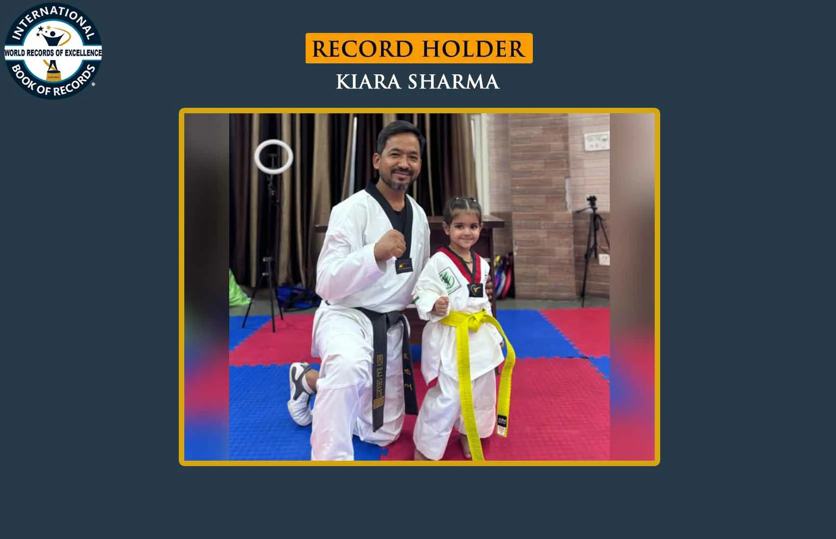 YOUNGEST YELLOW BELT HOLDER IN TAEKWONDO