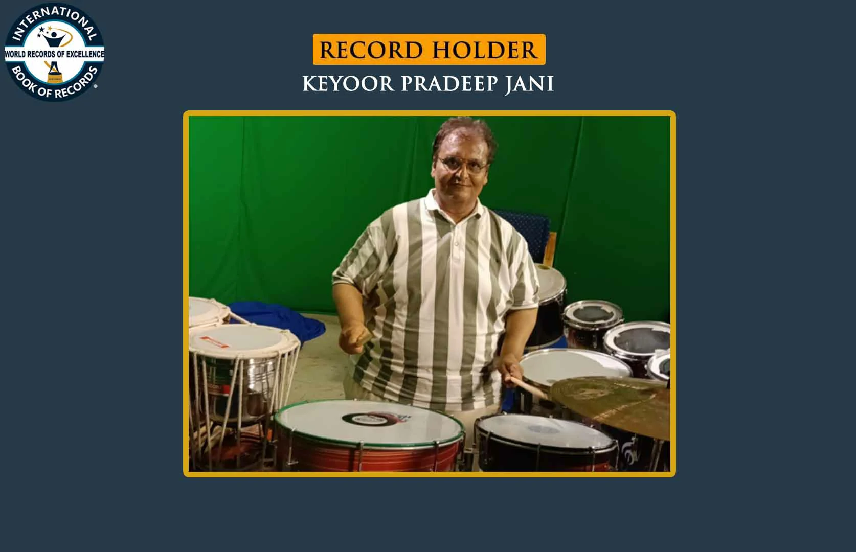 LONGEST TIME TO PLAY GARBA RHYTHMS ON DRUM