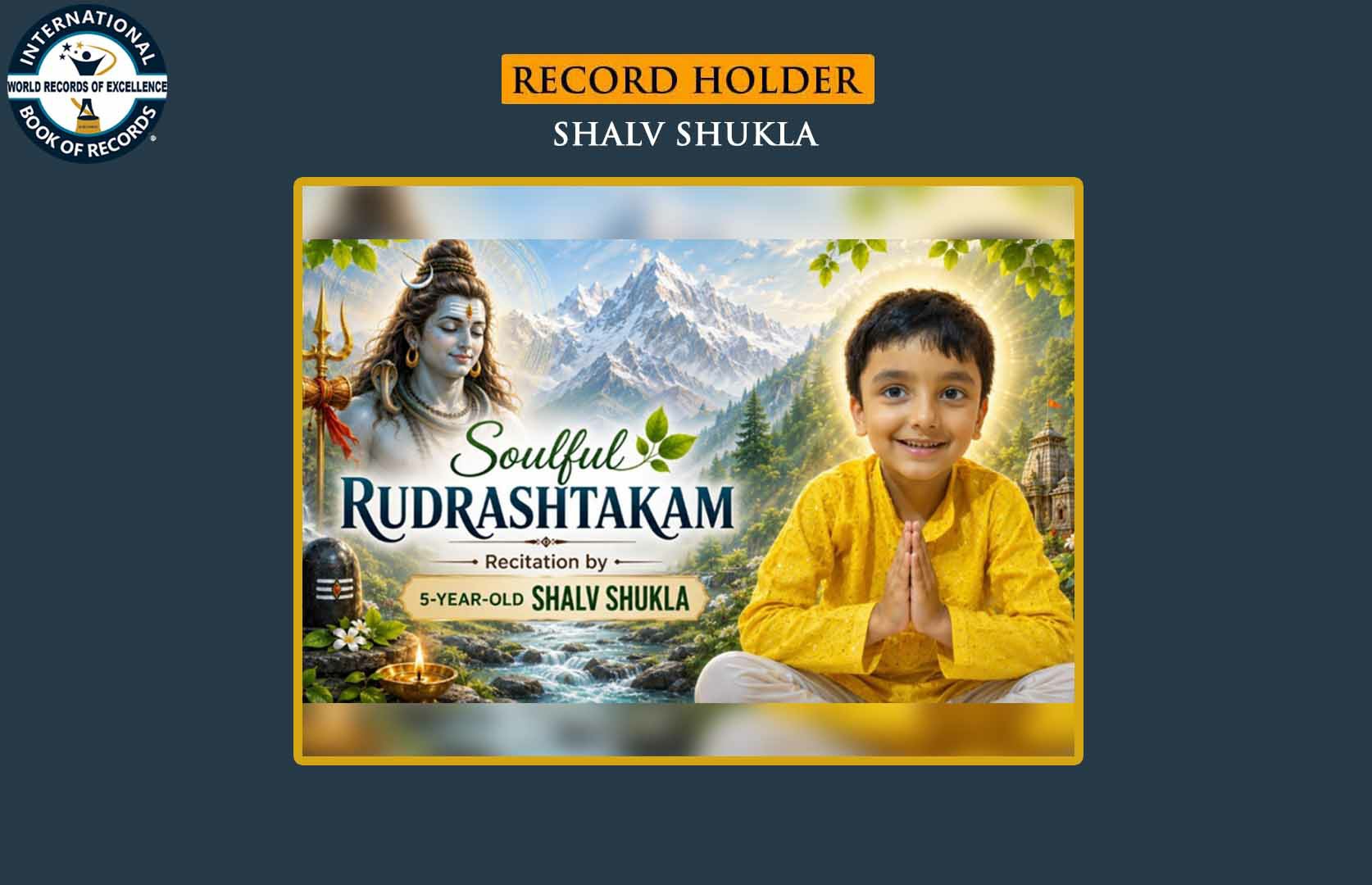 YOUNGEST TO RECITE SHIV RUDRASHTAKAM STOTRAM