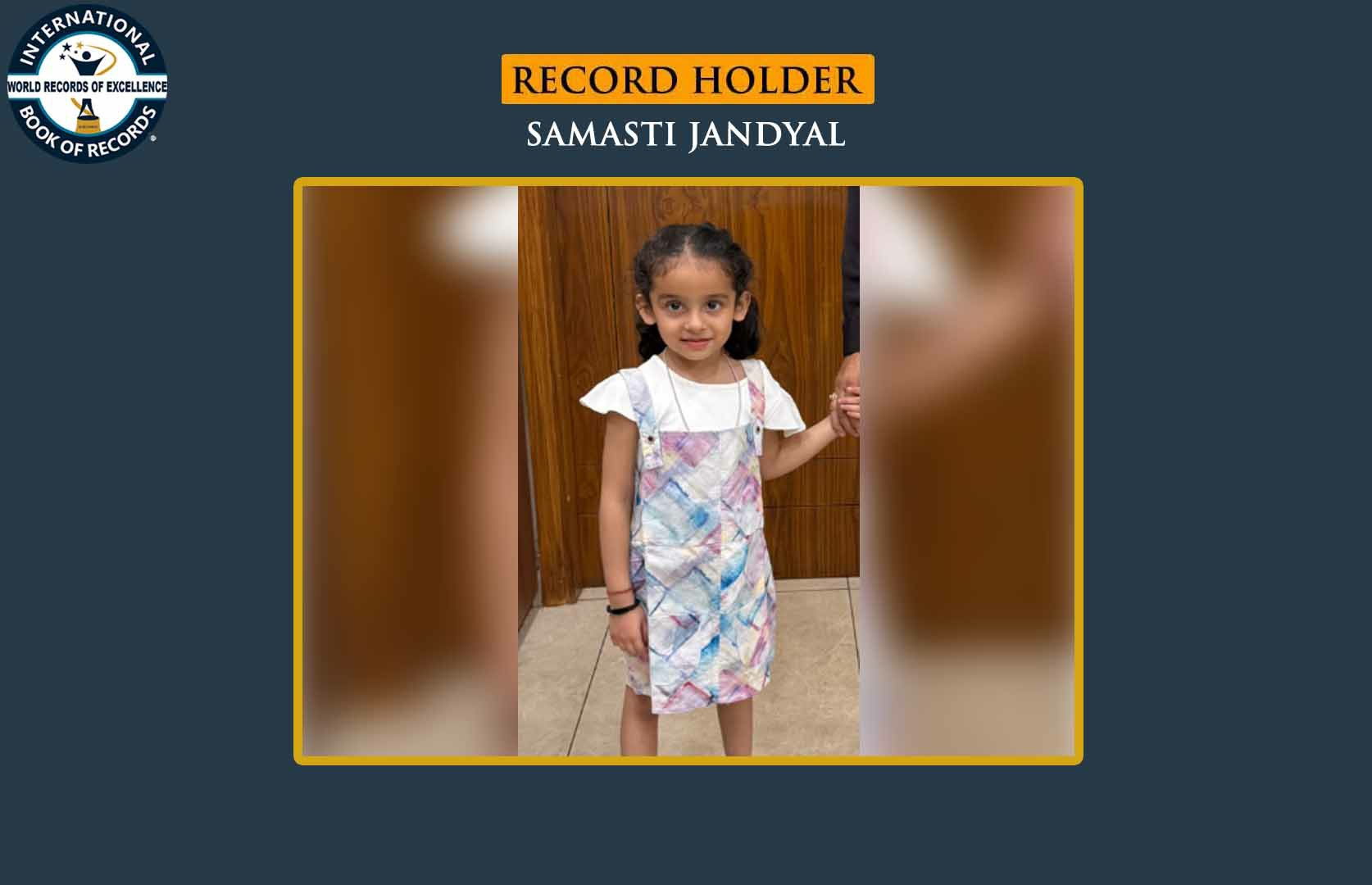 FASTEST TO IDENTIFY FLAGS OF 50 COUNTRIES AND RECITE THEIR NAMES (PRESCHOOLER)