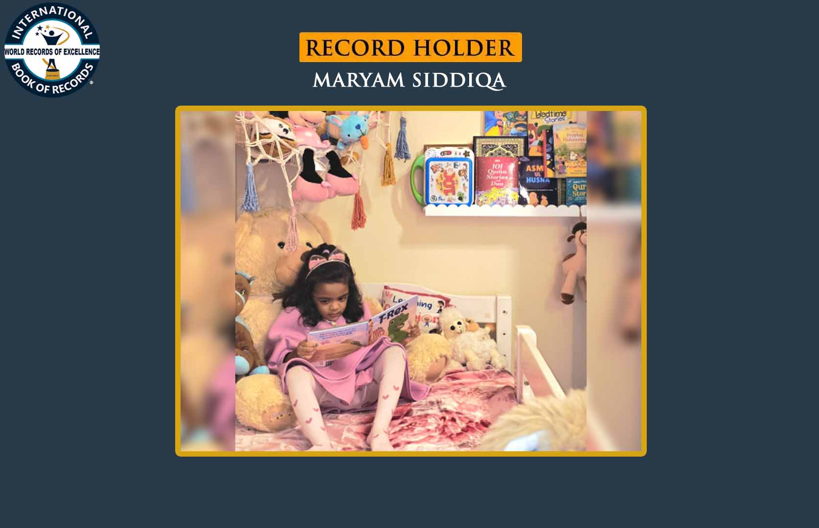 MAXIMUM BOOKS IDENTIFIED BY A TODDLER