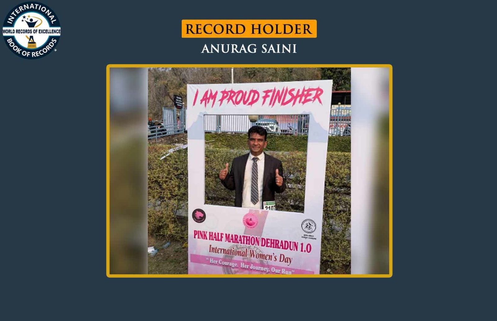 FASTEST TO COMPLETE HALF MARATHON IN A BUSINESS SUIT