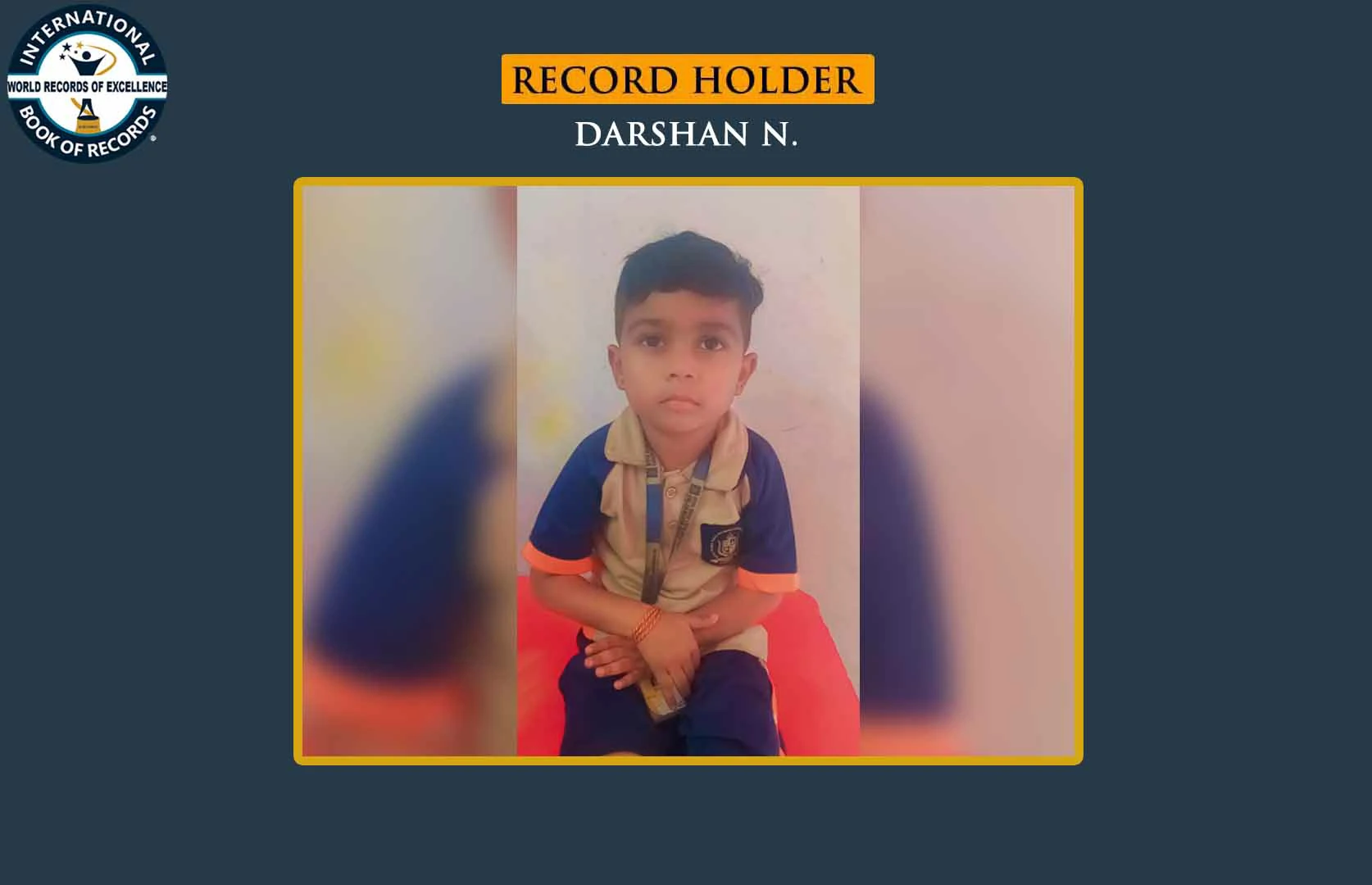 FASTEST TO RECITE THE PREAMBLE OF THE CONSTITUTION OF INDIA (PRESCHOOLER)