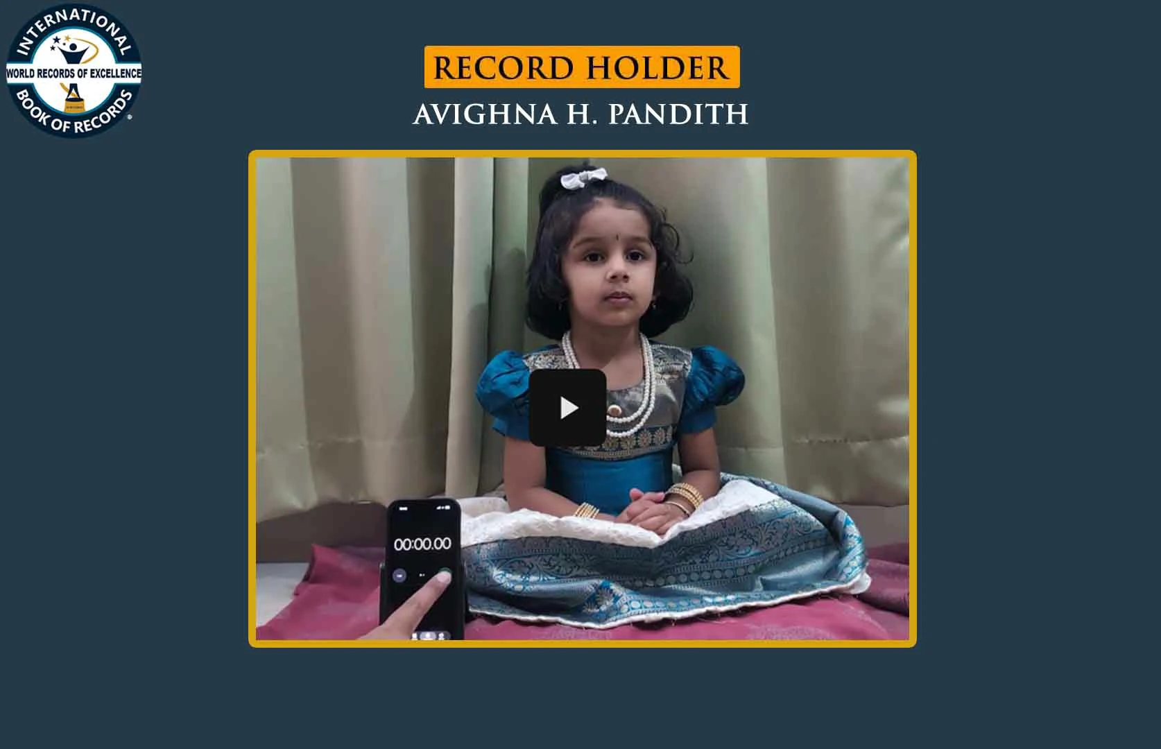 FASTEST TO RECITE GANESHA PANCHARATNAM (PRESCHOOLER)