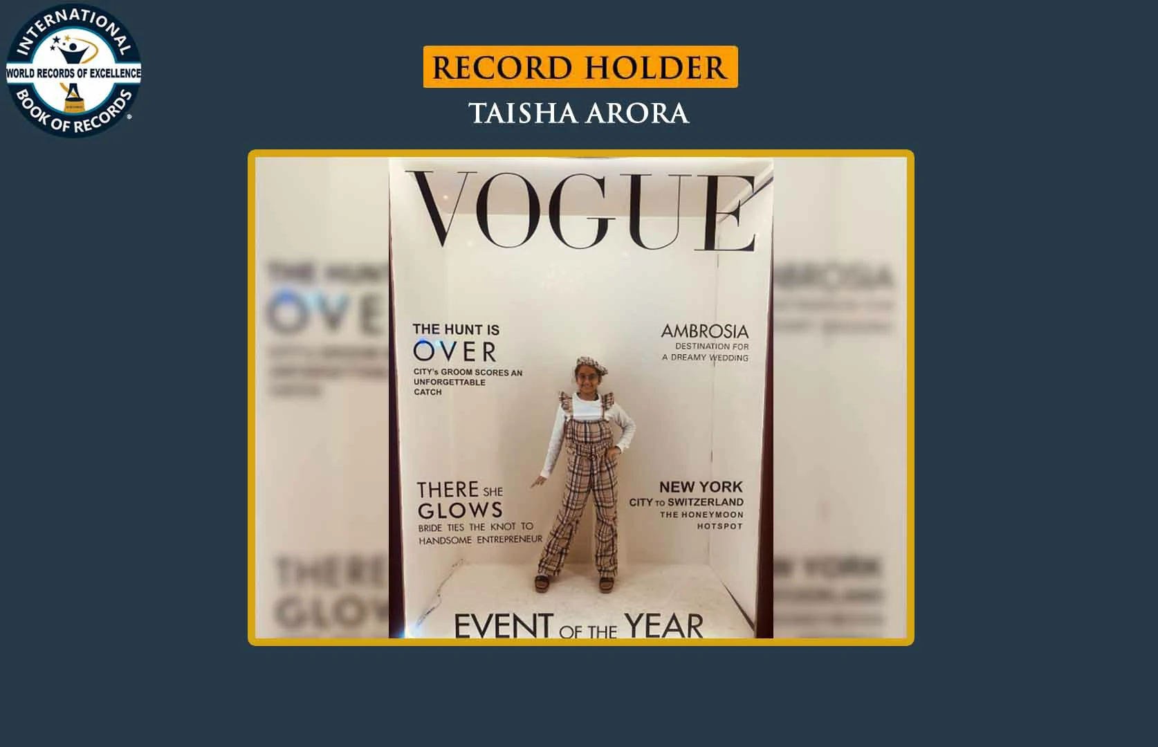 MAXIMUM ACCOLADES ACHIEVED BY A PRE-TEEN