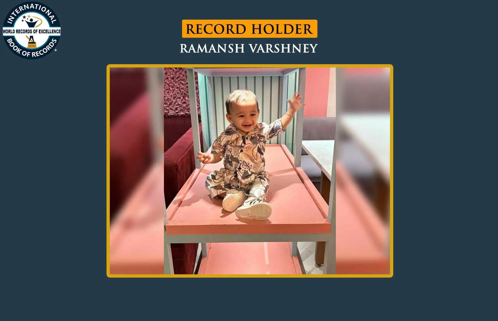 LONGEST INCLINED SLIDE CLIMBED BY AN INFANT