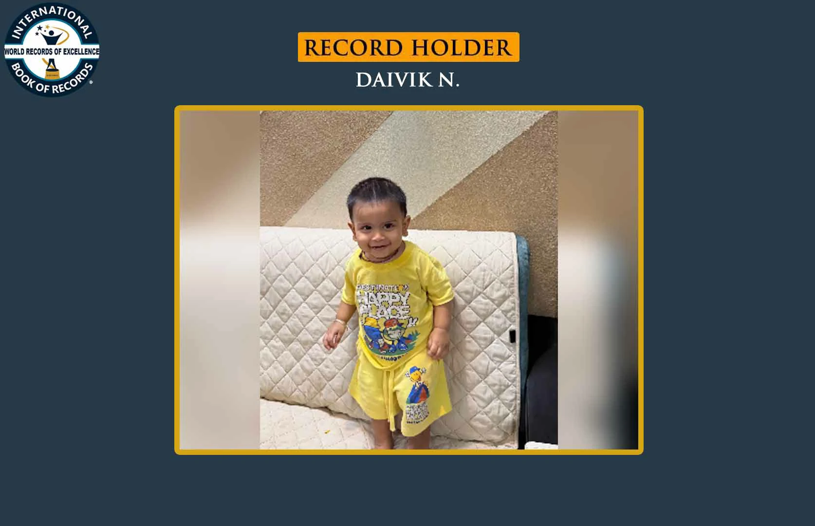 FASTEST TO CLIMB 10 STAIR STEPS BY AN INFANT