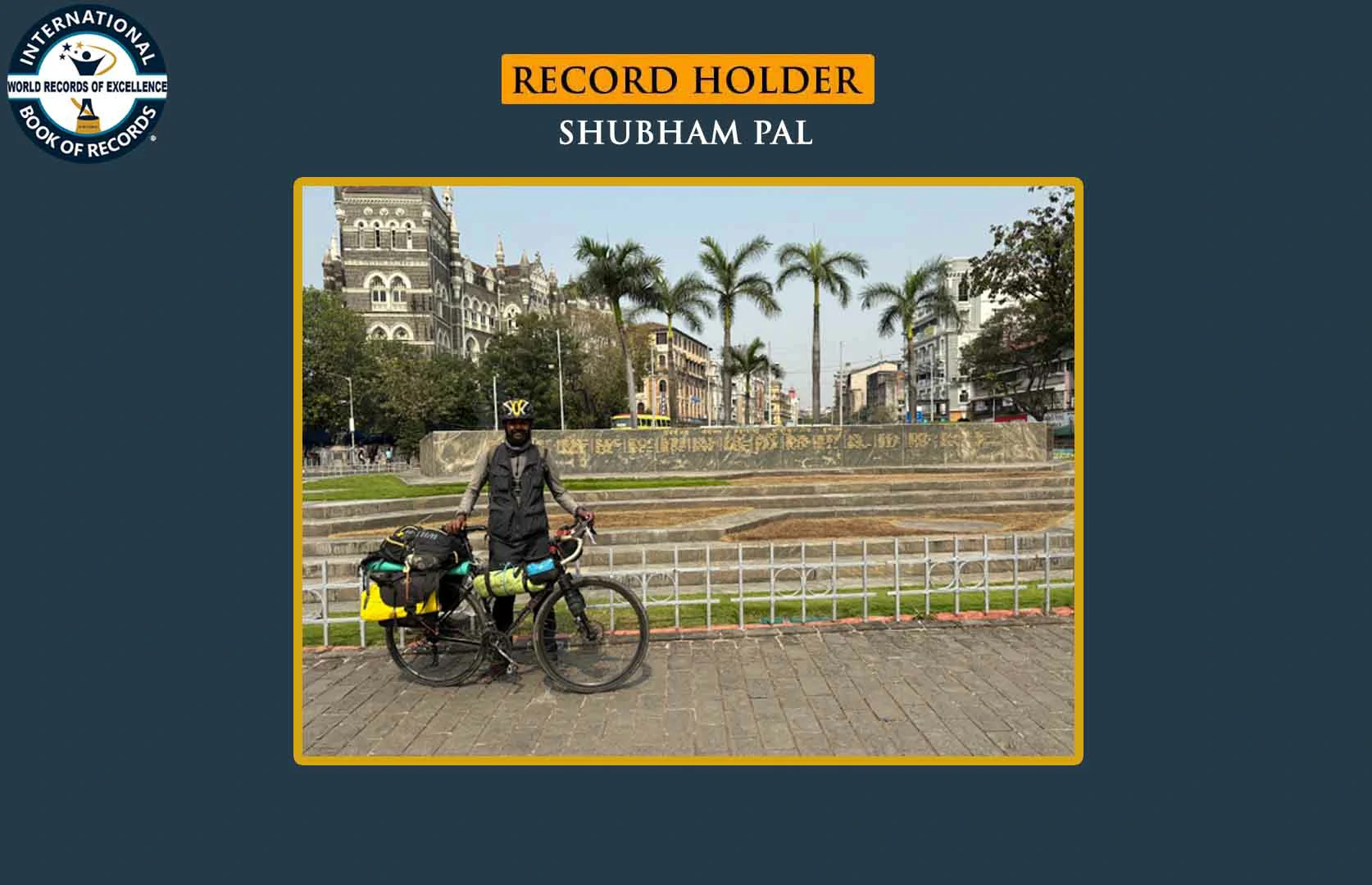 FASTEST TO COVER ALL COASTLINES OF MAINLAND INDIA BY BICYCLE