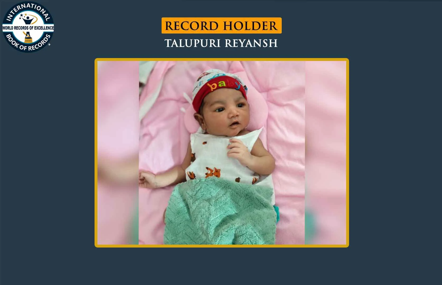 YOUNGEST AADHAAR CARD HOLDER
