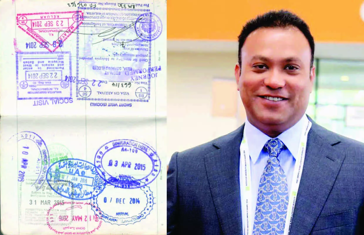 MAXIMUM IMMIGRATION STAMPS HOLDER ON PASSPORT