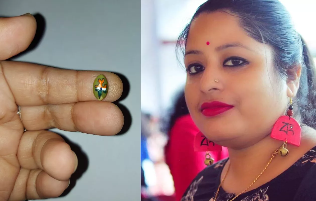 SMALLEST PAINTING OF INDIA MAP ON PUMPKIN SEED
