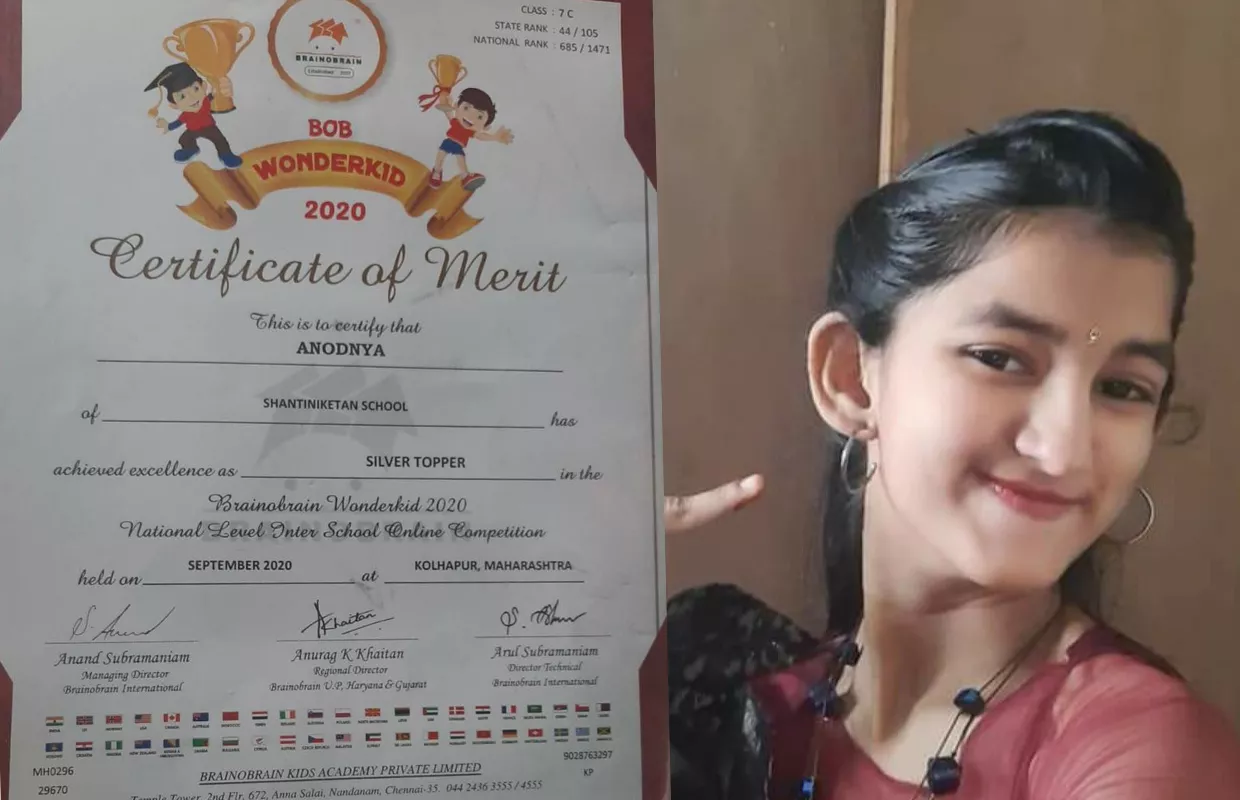 ANODNYA AMITKUMAR  GAWADE - AN ARTISTIC GIRL