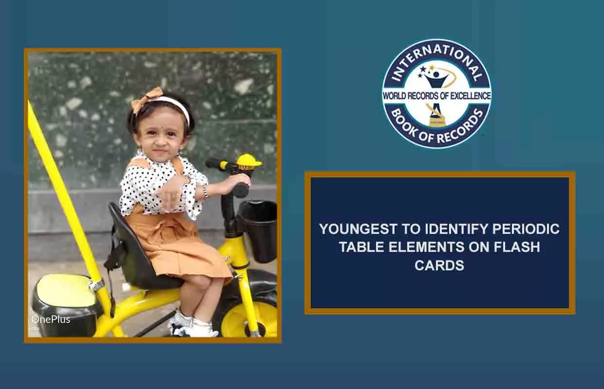 YOUNGEST TO IDENTIFY PERIODIC TABLE ELEMENTS ON FLASH CARDS