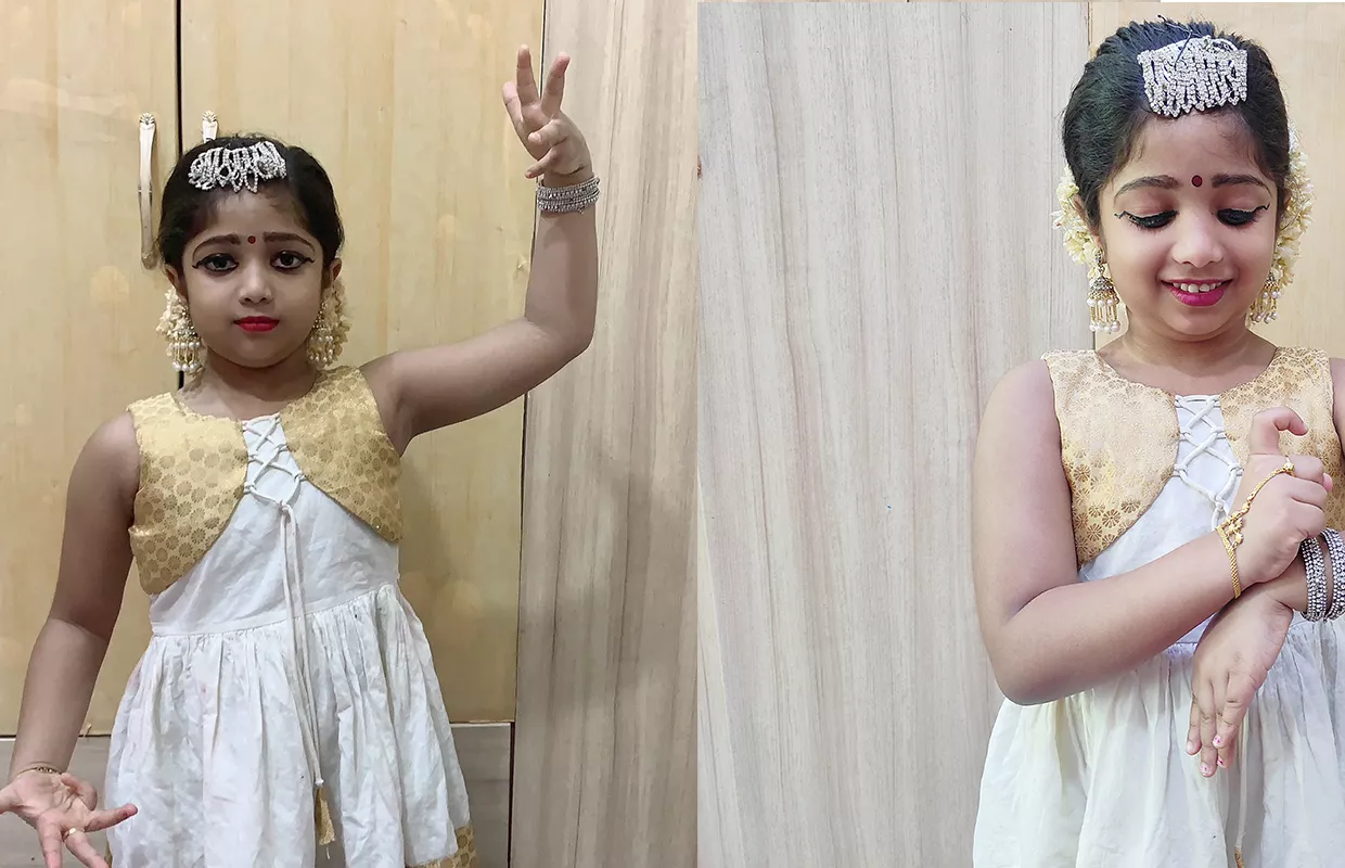 YOUNGEST TO PERFORM & RECITE MAXIMUM BHARATNATYAM MUDRAS